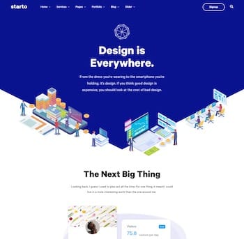 Home 6 – Starto SaaS Tech Startup WordPress