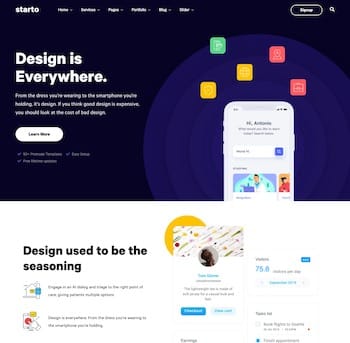 Home 8 – Starto SaaS Tech Startup WordPress