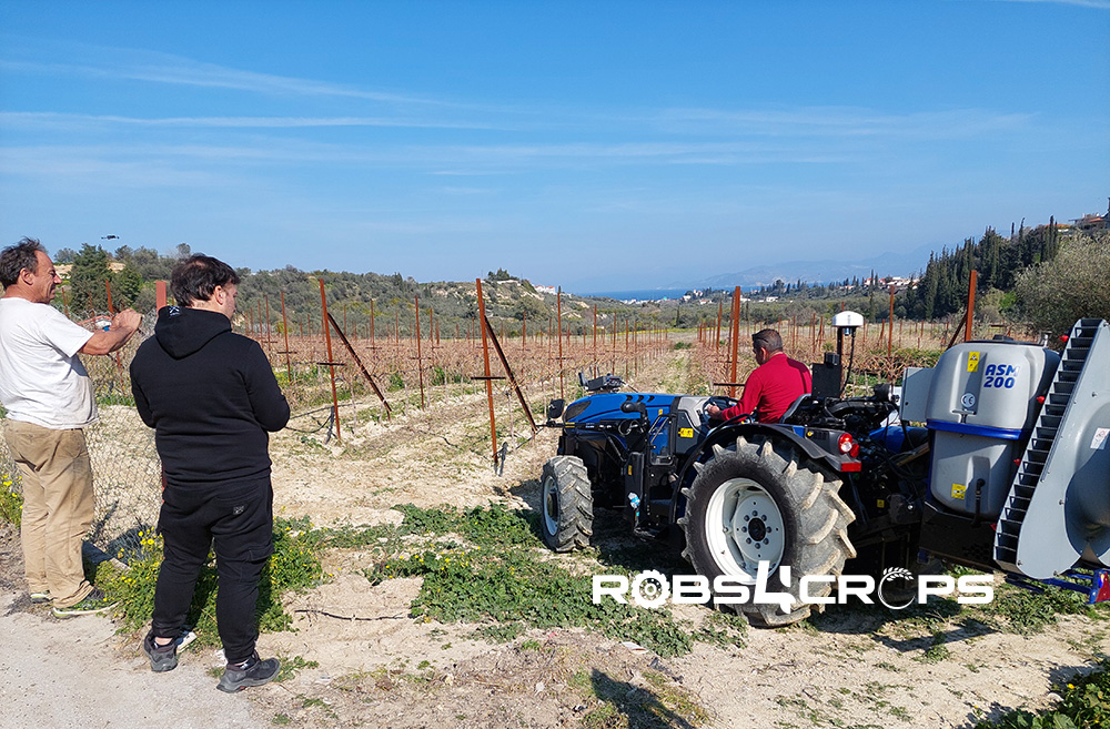 robs4crops blue traktor in a field