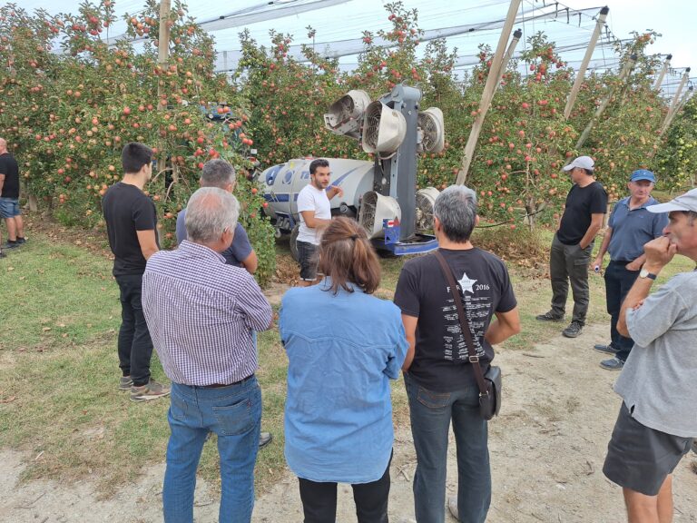 Apple orchard spraying-Partnership